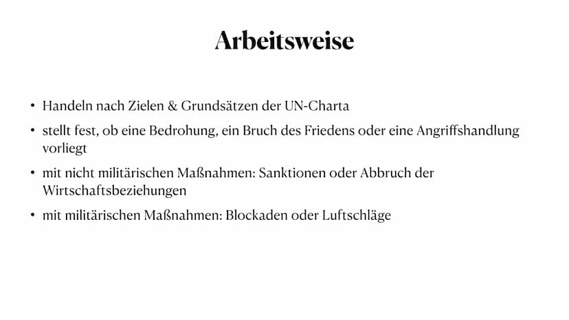 UN-Sicherheitsrat
Maria Gryn Allgemeine Informationen
• Aufbau und Struktur
●
●
●
●
Inhaltsverzeichnis
Arbeitsweise
Möglichkeiten zur Konfli