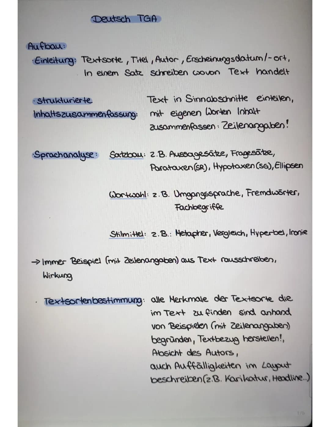 Deutsch TGA