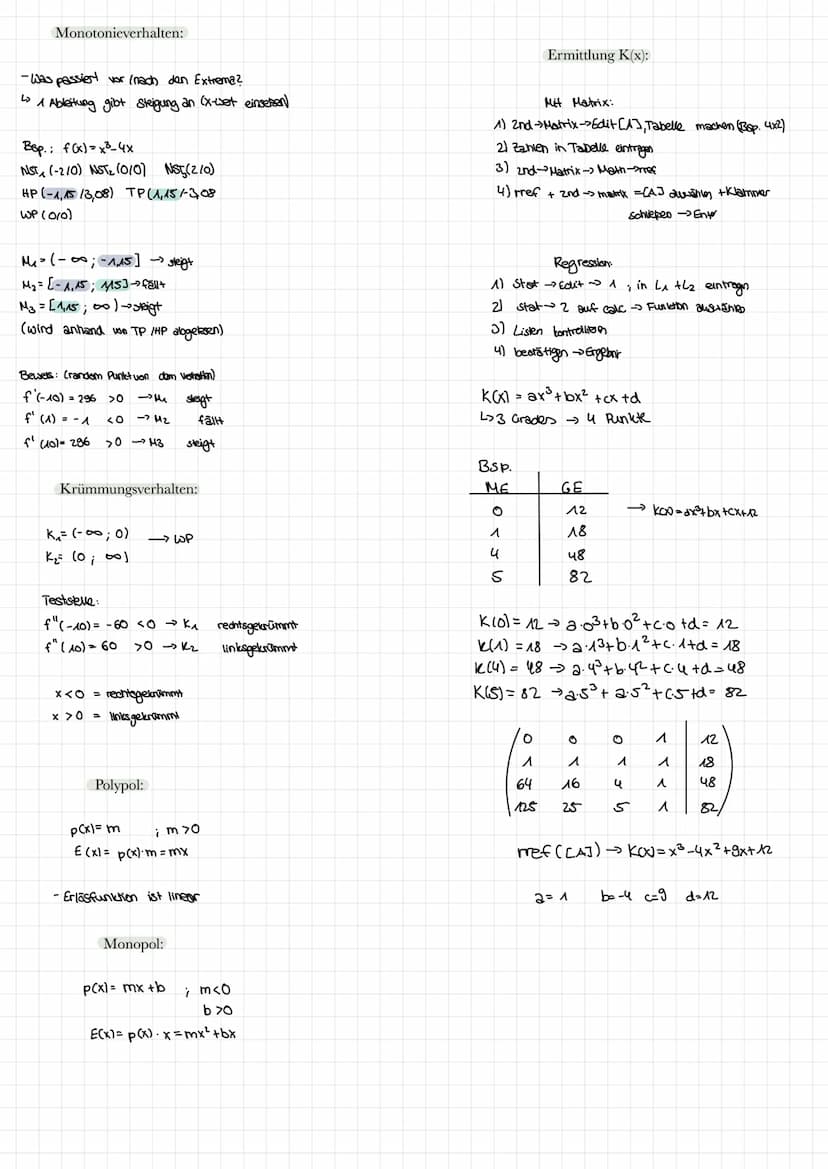 Ableiten:
Bsp.
f(x) = ²3 x ²³² + x² + x
2
f'(x)= x² + 2x + 1
f"(x) = 2x+2
f"(x) = 2
GTR:
alpha + window
→3 nDeriu
((Y₂₁)|x=x
Lalpha+ trace
N