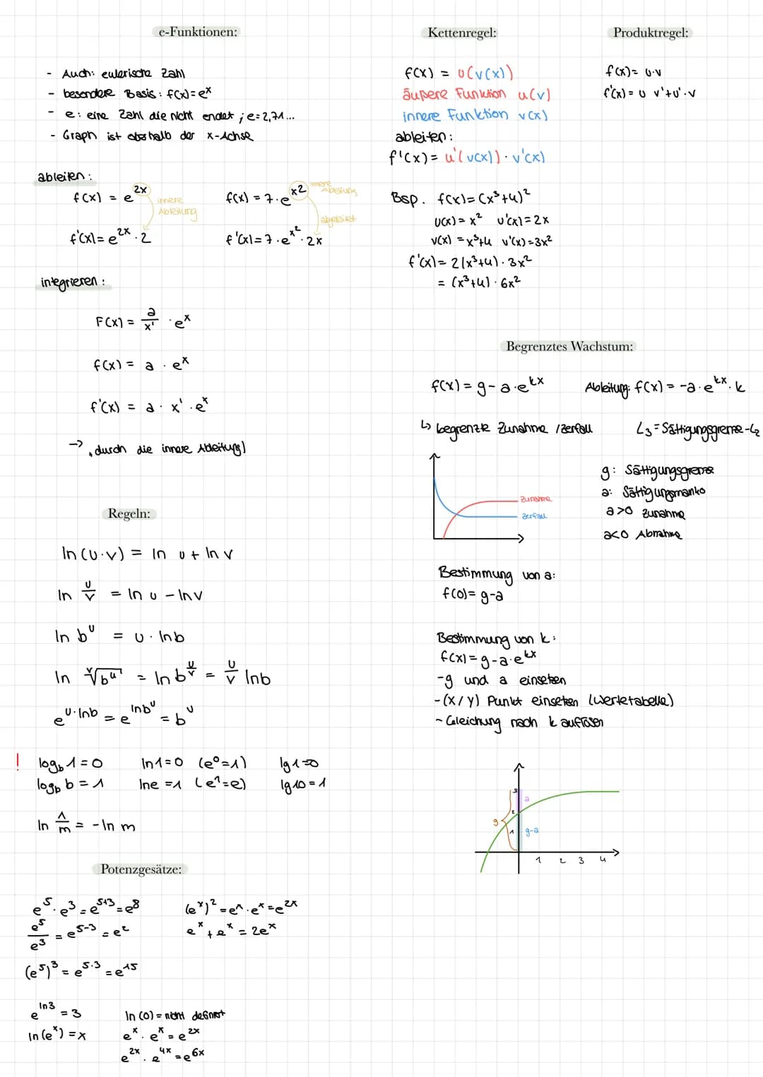 Ableiten:
Bsp.
f(x) = ²3 x ²³² + x² + x
2
f'(x)= x² + 2x + 1
f"(x) = 2x+2
f"(x) = 2
GTR:
alpha + window
→3 nDeriu
((Y₂₁)|x=x
Lalpha+ trace
N