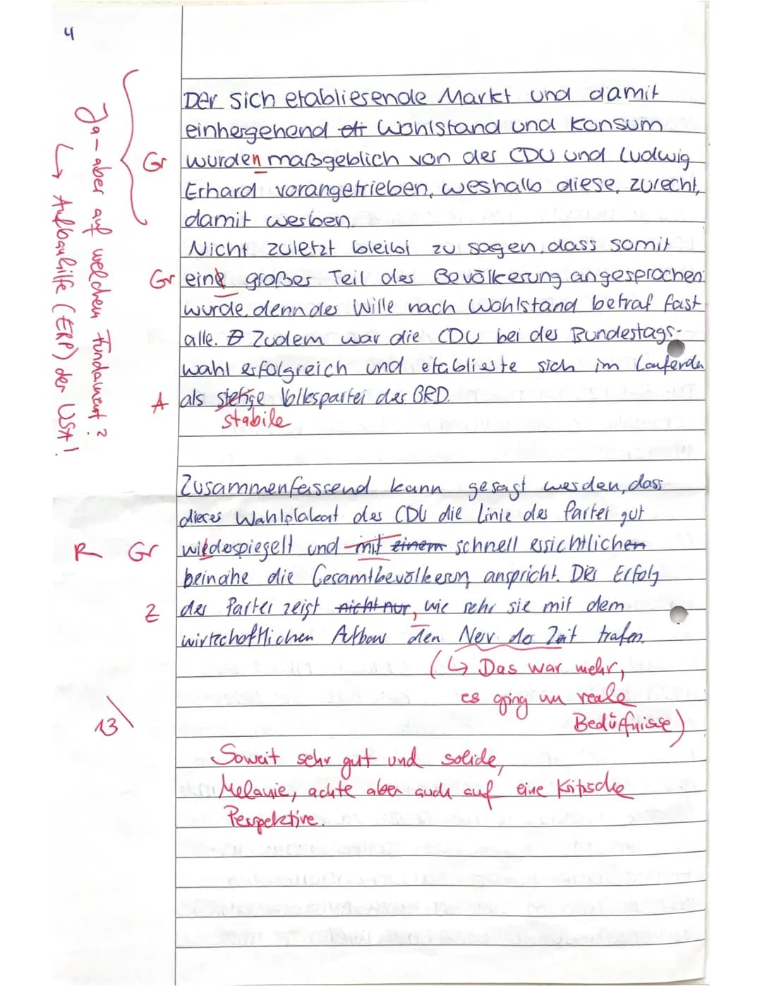 12_1: KA No. 1
Name: Melanie
Bitte daran denken (Abzug von VP):
Notizen/Konzept erstellen
✓Sinnhafte Absätze machen
1) Analysieren Sie das v