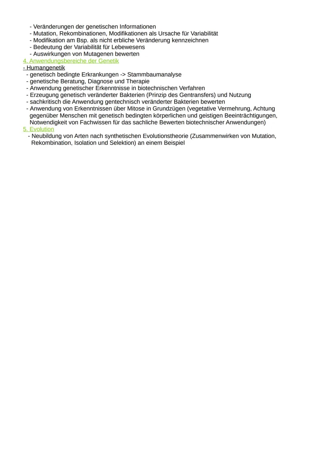 Schwerpunkte der BLF in Biologie 2023
Inhaltsverzeichnis:
1. Lebensprozesse von grünen Pflanzen, Pilzen und Bakterien
- ausgewählte Funktion