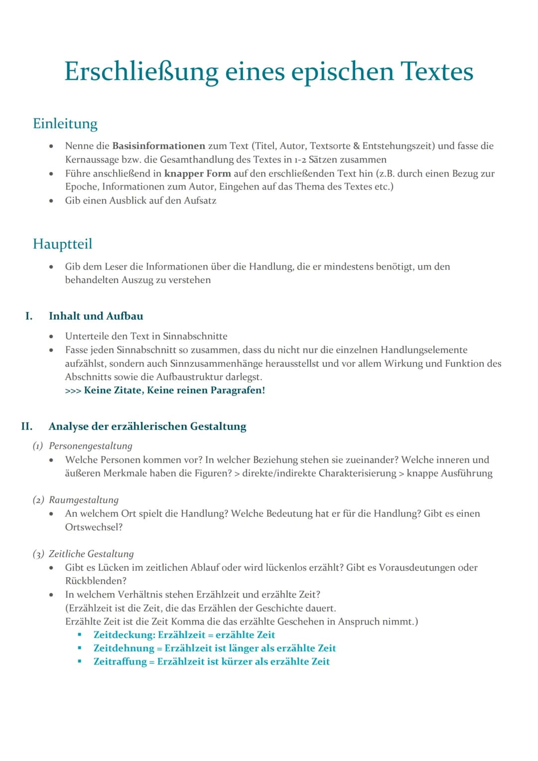 Einleitung
Nenne die Basisinformationen zum Text (Titel, Autor, Textsorte & Entstehungszeit) und fasse die
Kernaussage bzw. die Gesamthandlu