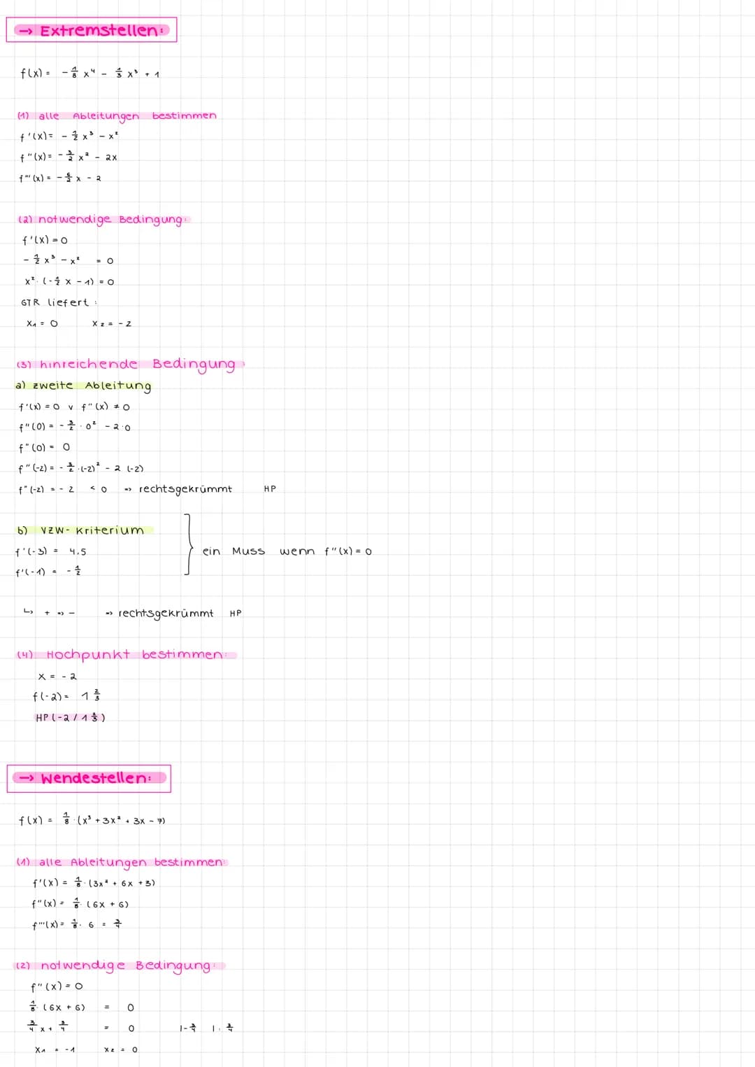  (a) Eigenschaften
→> Ableitung:
-3
f(x)
f'(x)
f"(x)
-Z
↳ erste Ableitung
zweite Ableitung.
Ldritte Ableitung:
y-Achse
f(x) = 5
f(x) = x 5
f