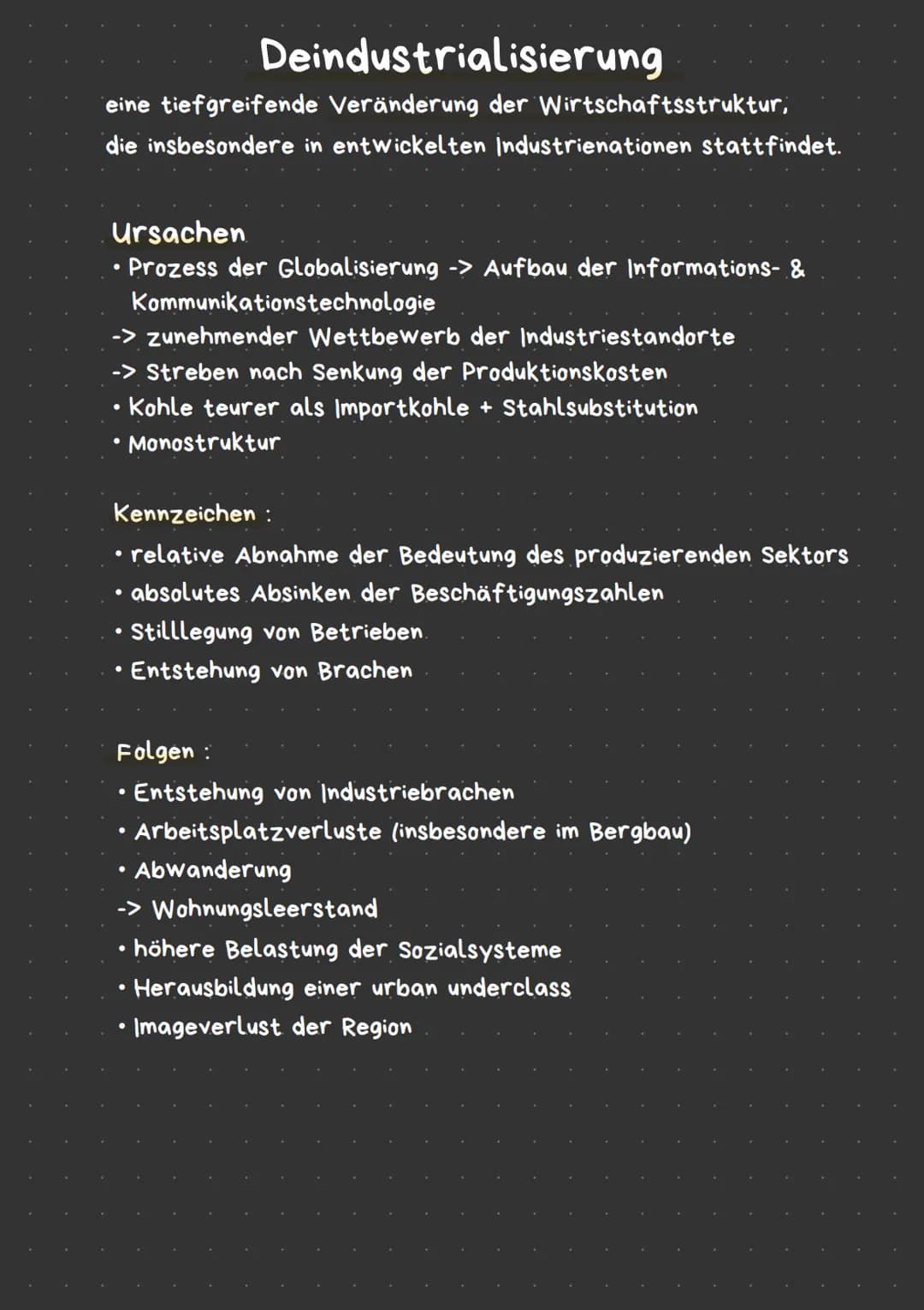 Strukturwandel
-> langfristige & häufig anwendbare
Veränderung der Struktur eines Raumes im
Bereich
sozioökonomischen
Sektorale Strukturwand