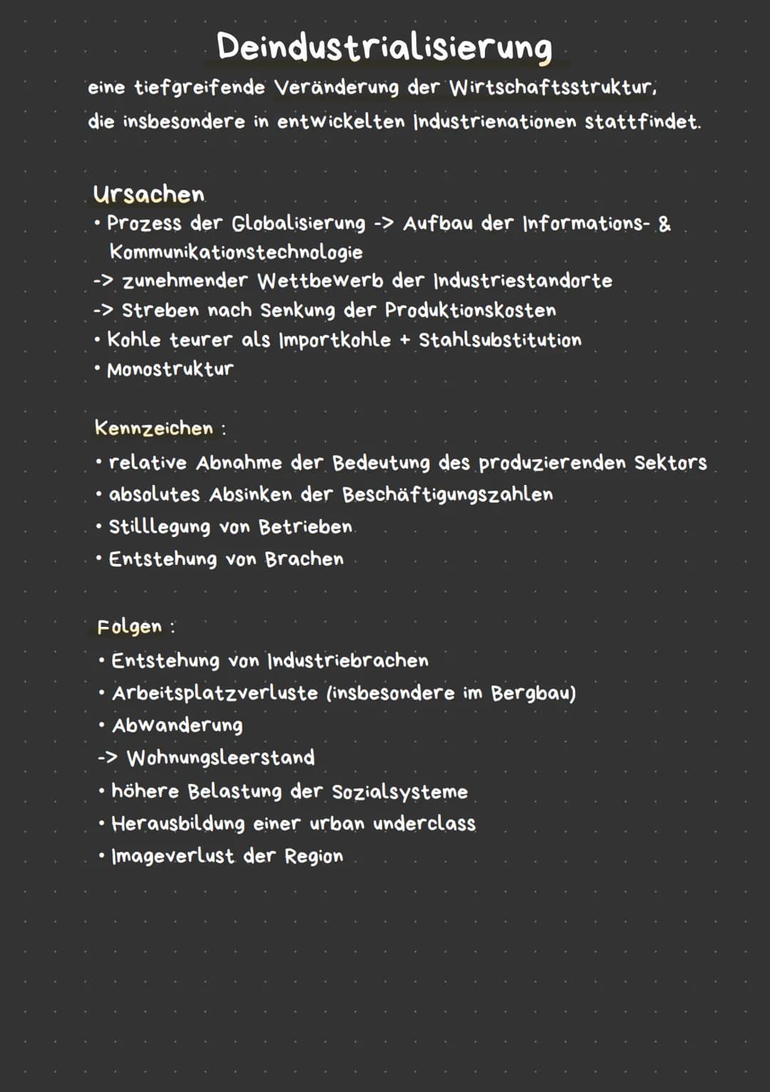 Strukturwandel
-> langfristige & häufig anwendbare
Veränderung der Struktur eines Raumes im
Bereich
sozioökonomischen
Sektorale Strukturwand