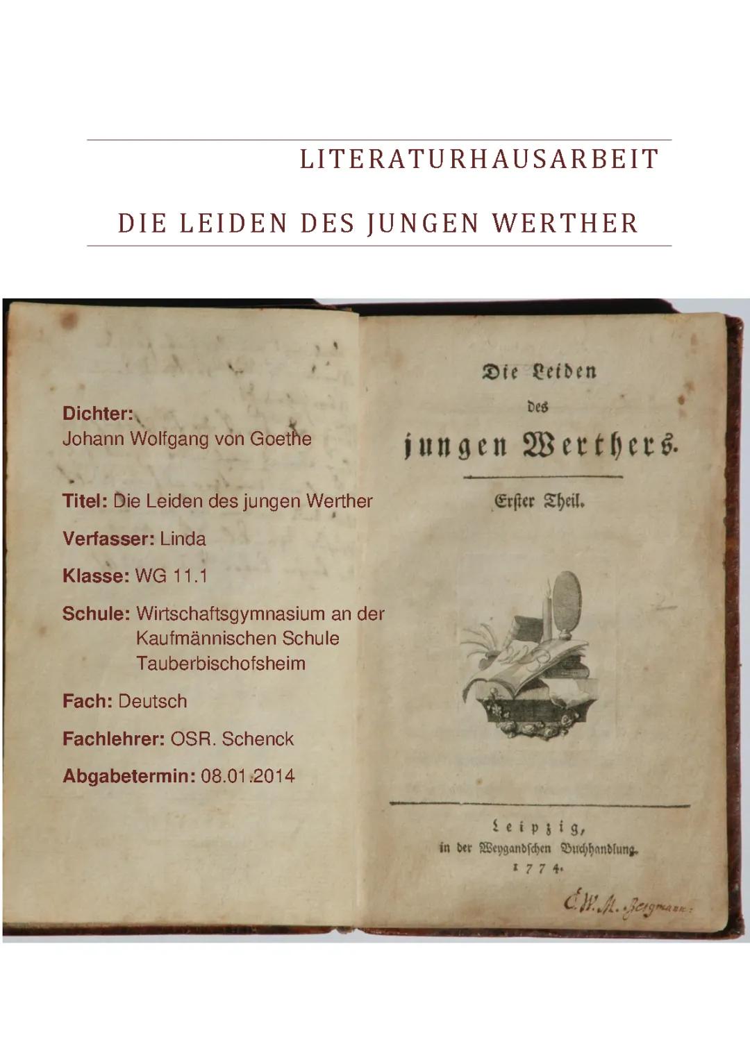 Johann Wolfgang von Goethe: Berühmteste Werke, Lebenslauf und GFS Themen für Schüler