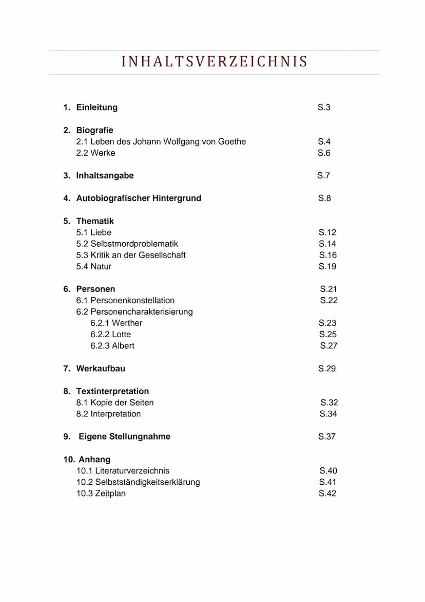 DIE LEIDEN DES JUNGEN WERTHER
LITERATURHAUSARBEIT
Dichter:
Johann Wolfgang von Goethe
Titel: Die Leiden des jungen Werther
Verfasser: Linda

