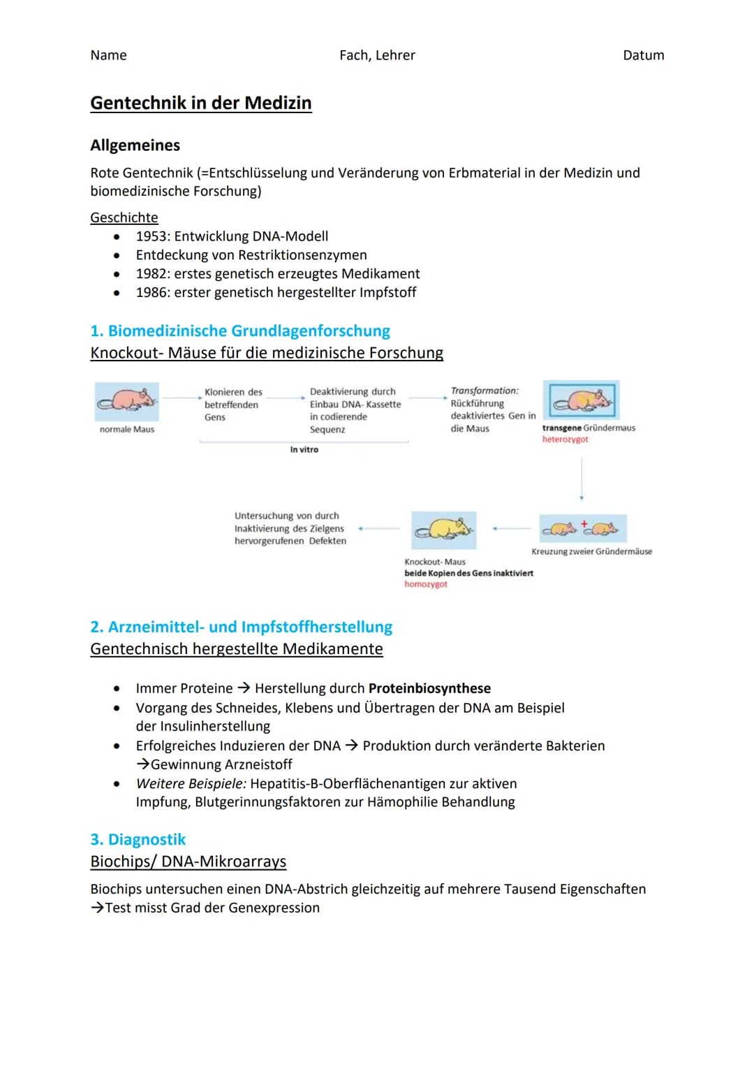 Contour TS
Name
18.4.8
PAR999PRIN
Gentechnik in der Medizin Name
Gentechnik in der Medizin
Geschichte
Allgemeines
Rote Gentechnik (=Entschlü
