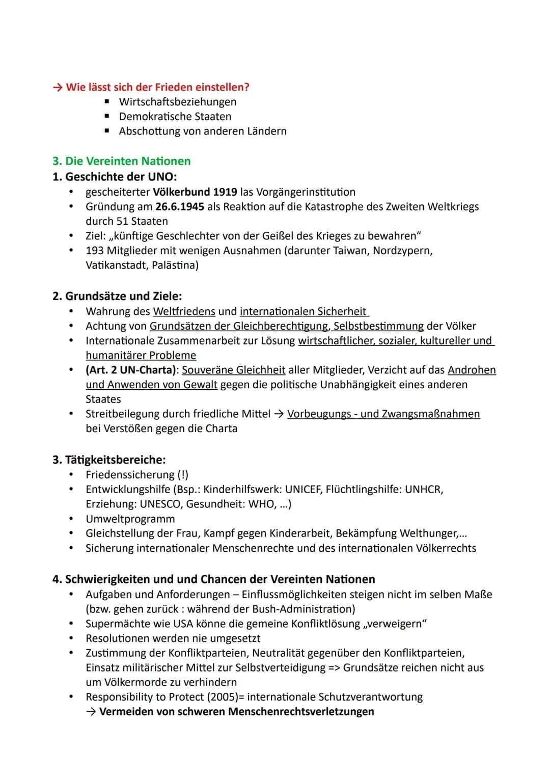 I. Grundlagen internationaler Politik:
1. Was sind internationale Beziehungen? Was ist internationale Politik?
Internationale Politik ist ei
