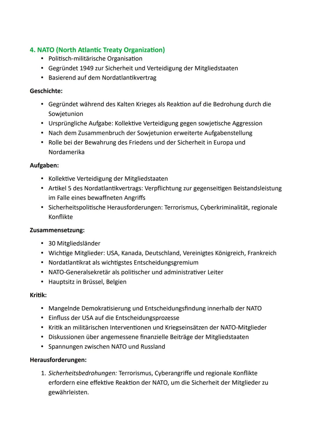 I. Grundlagen internationaler Politik:
1. Was sind internationale Beziehungen? Was ist internationale Politik?
Internationale Politik ist ei