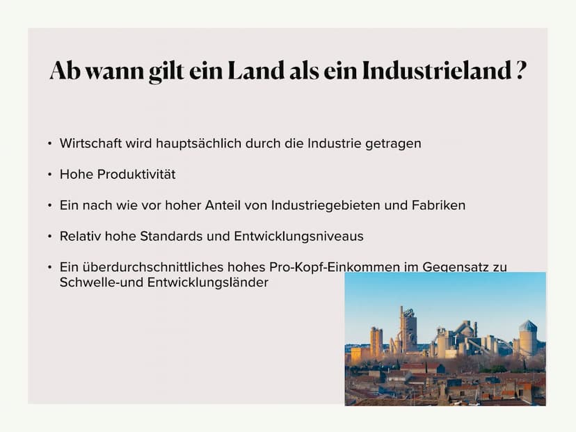 Entwicklungsländer-
Schwellenländer-
Industrieländer • Ab wann gilt ein Land als Entwicklungsland?
Ab wann gilt ein Land als Schwellenland?
