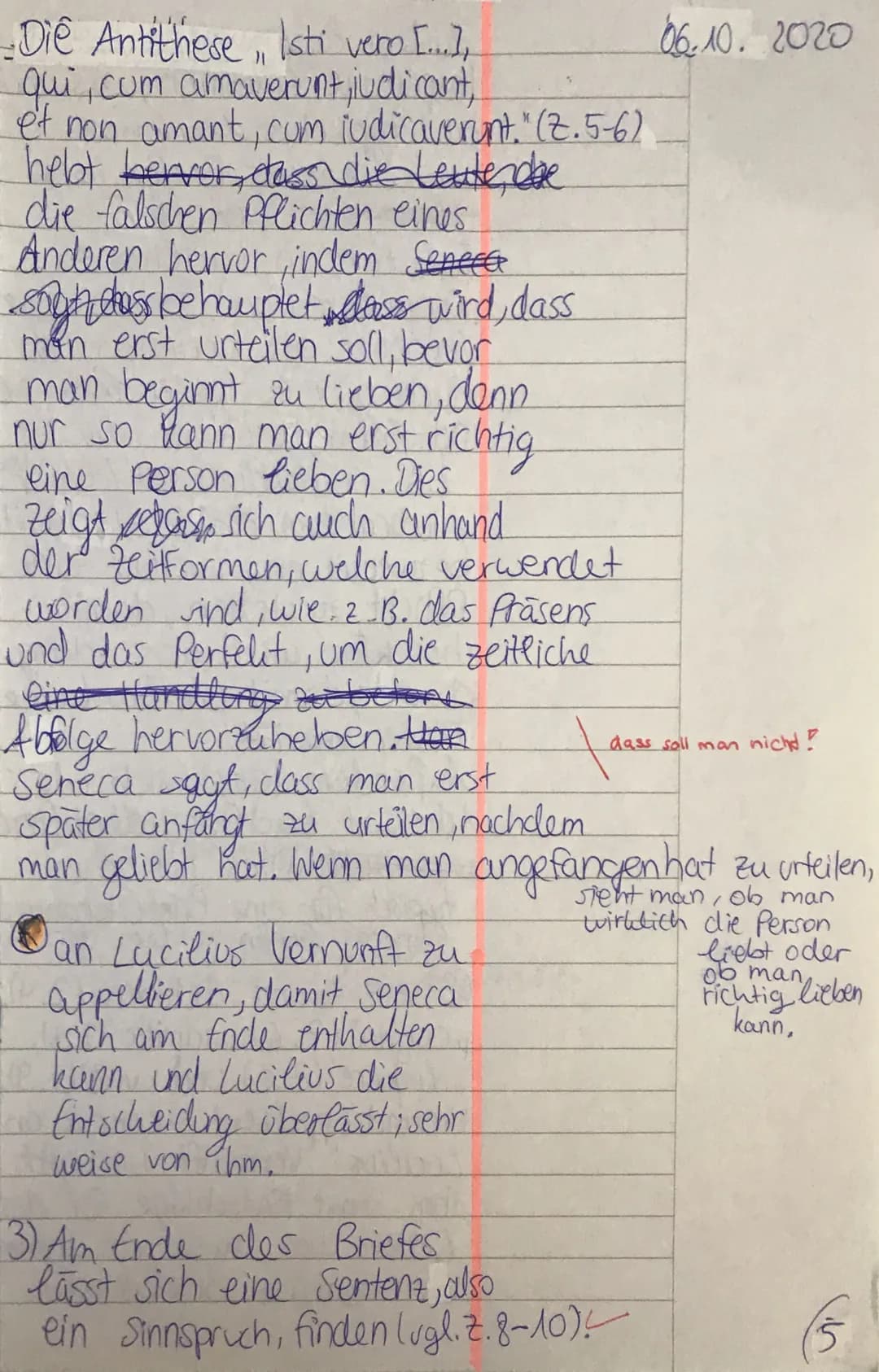 um zur ratio perfecta zu
gelangen. Werte wie Tugend,
also
die sittliche Vollkommenheit,
spielen in der stoischen
Philosoplice eine große Rol