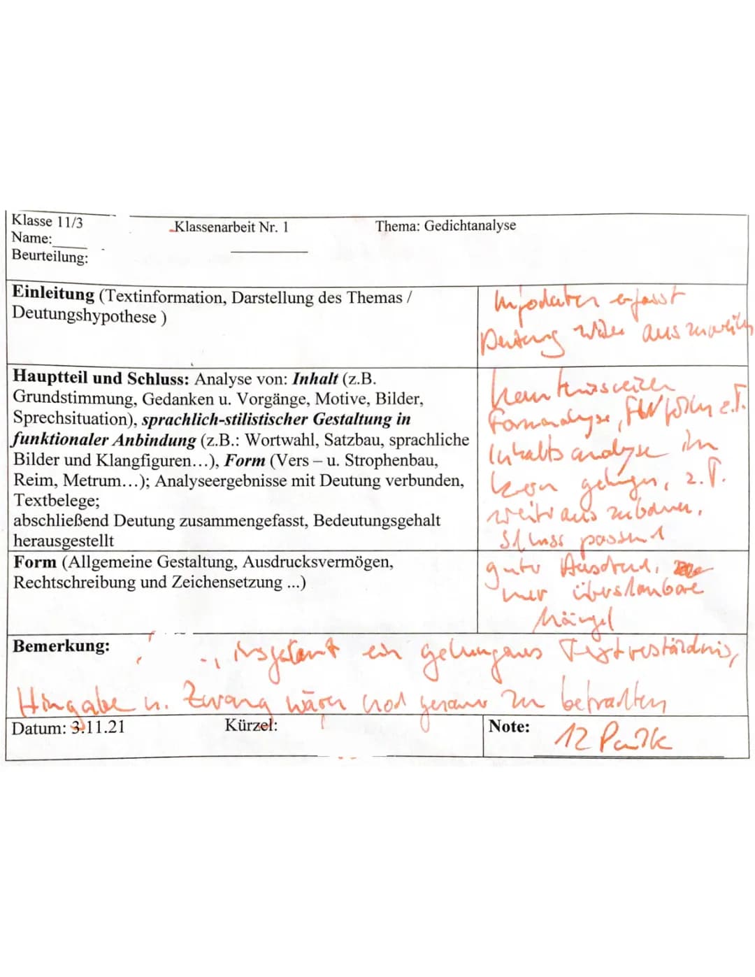 der Schiffer Gedichts Interpretation 