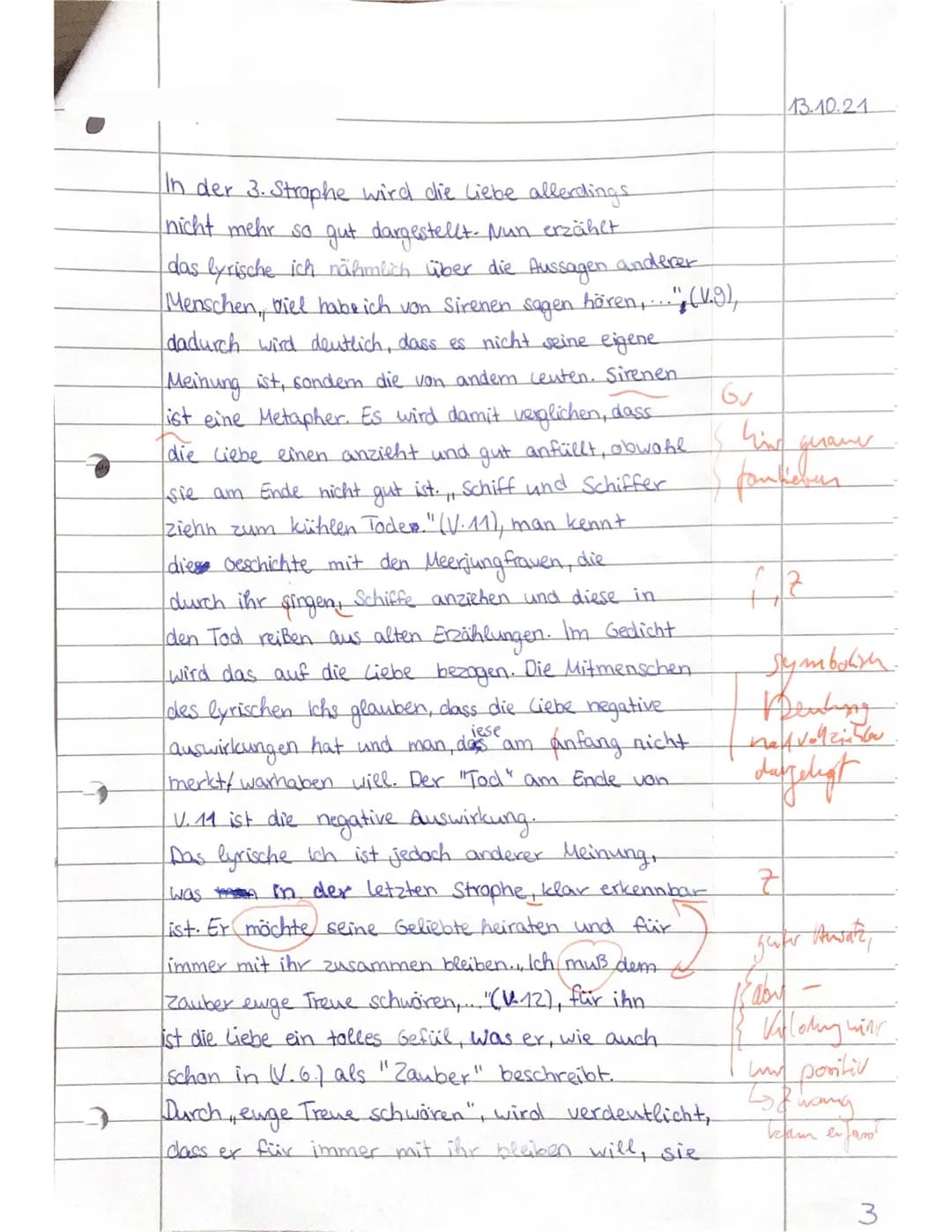 Klasse 11/3
Name:
Beurteilung:
Einleitung (Textinformation, Darstellung des Themas/
Deutungshypothese)
Klassenarbeit Nr. 1
Hauptteil und Sch