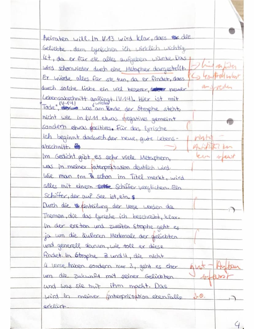 Klasse 11/3
Name:
Beurteilung:
Einleitung (Textinformation, Darstellung des Themas/
Deutungshypothese)
Klassenarbeit Nr. 1
Hauptteil und Sch