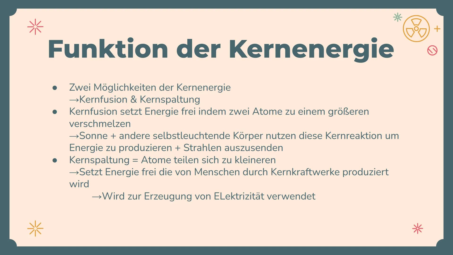 Hb
0
ATOMENERGIE
Von Annemarie Hebert, Charlyn Seubert
und Nadja Daszek
*
O
+
Å
+
0
+ *
Gliederung
1. Einleitung
2. Aufbau und Funktion der 