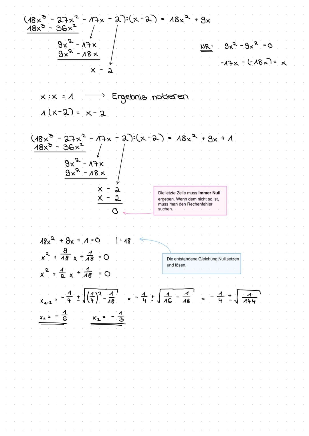 Substitution:
Beispiel:
Z1,2
ہے ام
2
+
√(3) ²
= 1
1
√
Beispiel:
x = 3
11
x-3=0
2x4 6x
- 2
=
Z
2-{-1,1₁-√2,√2}
2
1
-
11
2
- 3z + 20
2
3x² + 2