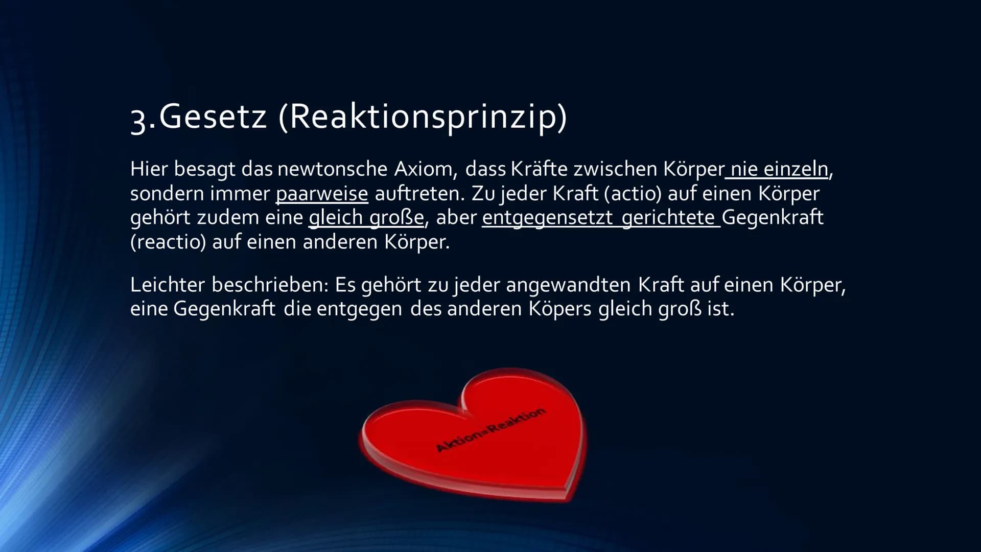 Die Newtonschen Axiome
DEFINITION UND ANWENDUNG
A
A
****** Ablauf:
Wissen: Die Newtonschen Axiome
Erklärung
Erstes Gesetz: Trägheitsprinzip 