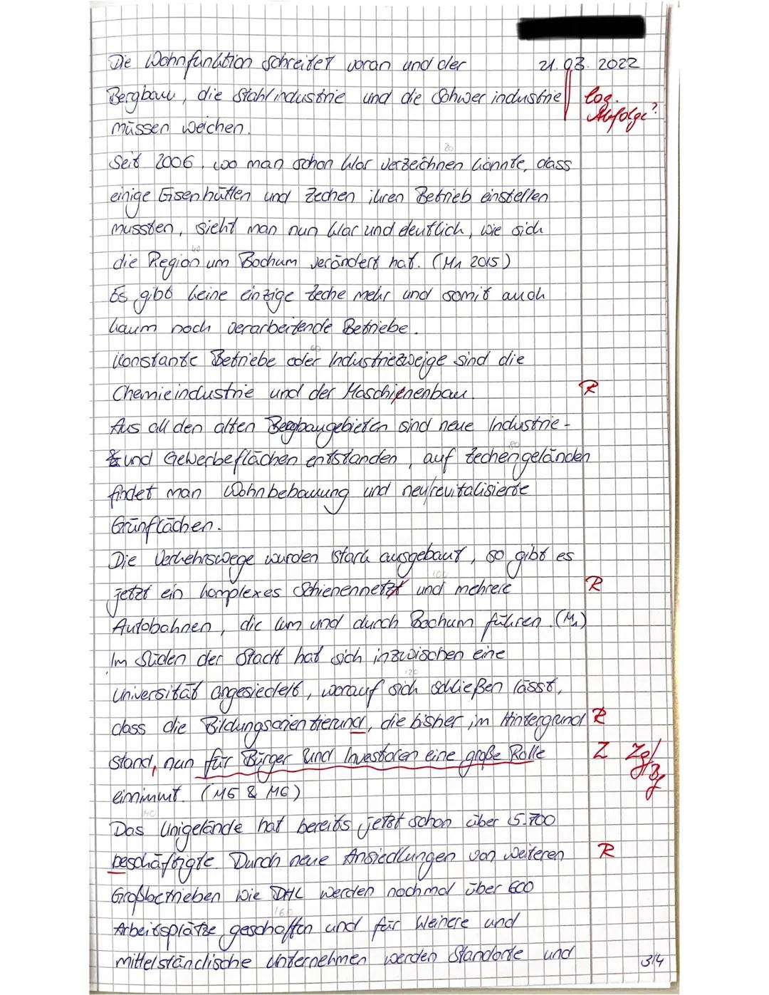 KLAUSTURE
Geographic (K
Thema: Bochum 4.0 - eine Stadt im
Fachlehrer
Wortanzahl: 577
Aufg
A1:
X11
1 :
207
Aufg. 2
95
Aufg. 3 : 270
- EO
-Bed