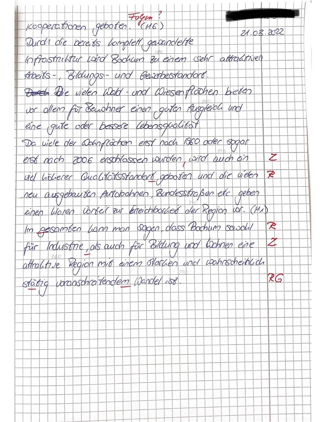 KLAUSTURE
Geographic (K
Thema: Bochum 4.0 - eine Stadt im
Fachlehrer
Wortanzahl: 577
Aufg
A1:
X11
1 :
207
Aufg. 2
95
Aufg. 3 : 270
- EO
-Bed