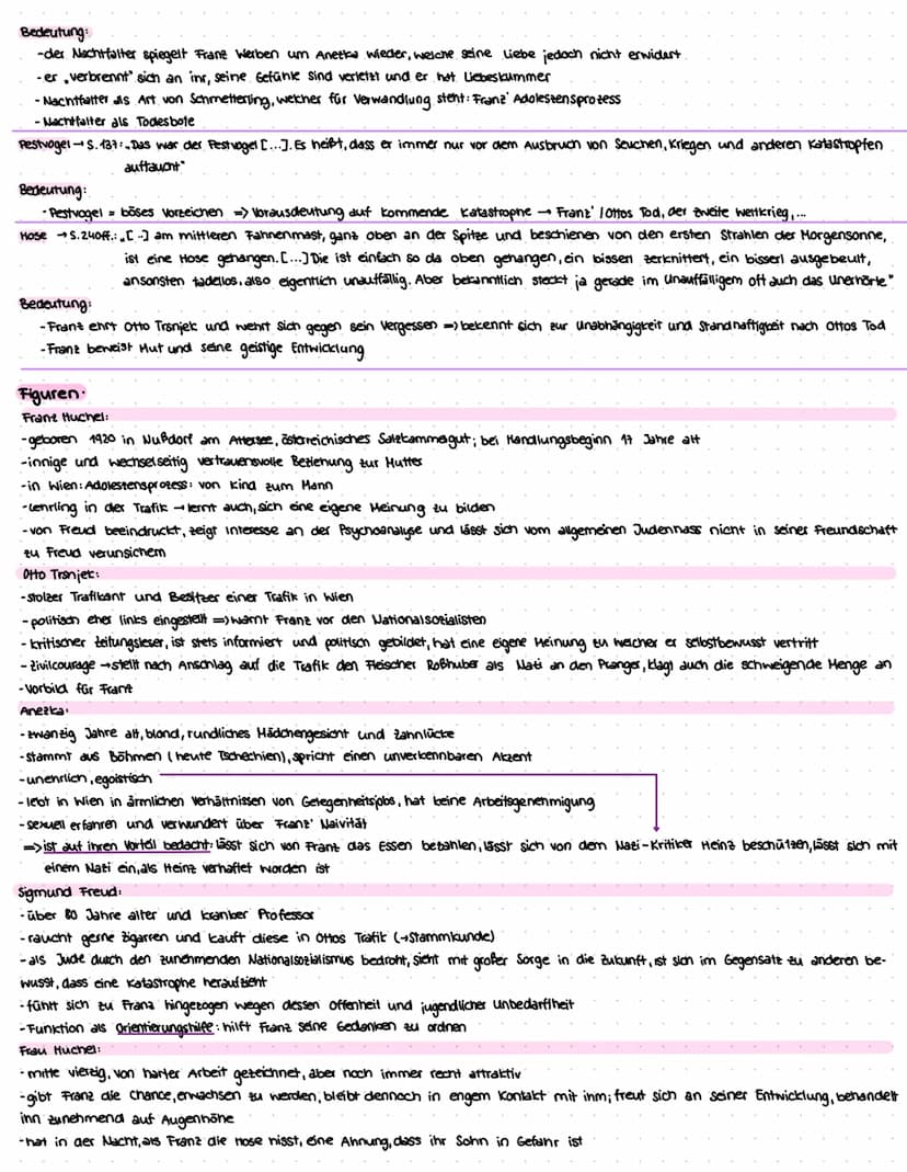 Der Trafikant
vorgehensweise beim interpretieren epischer Texte
1) Einleitung
-Titel, Textsorte, verfasser, Entstehungszeit, Thematik des Ro