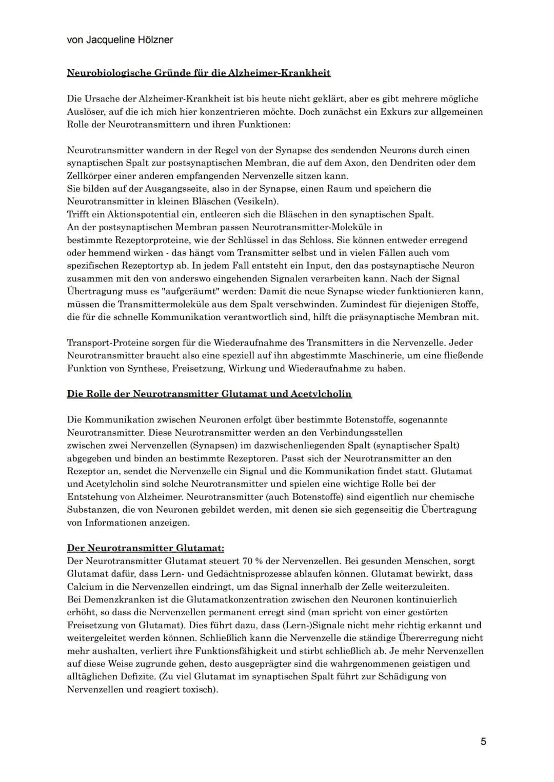 von Jacqueline Hölzner
Alzheimer
Einleitung
Aufgrund des demografischen Wandels, der Tatsache, dass die Menschen immer älter werden,
vor all