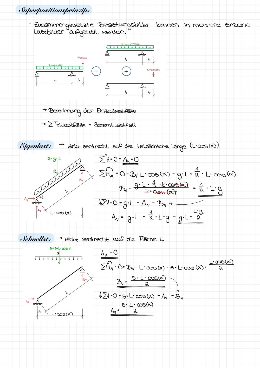 # Gleichgewicht und Lagerreaktionen:

## Gleichgewichtsbedingungen in der Ebene:

ΣΗ-Ο

Σν-Ο

ΣΜΟ

}

Wenn alle Summen Wull ergeben,
dann be