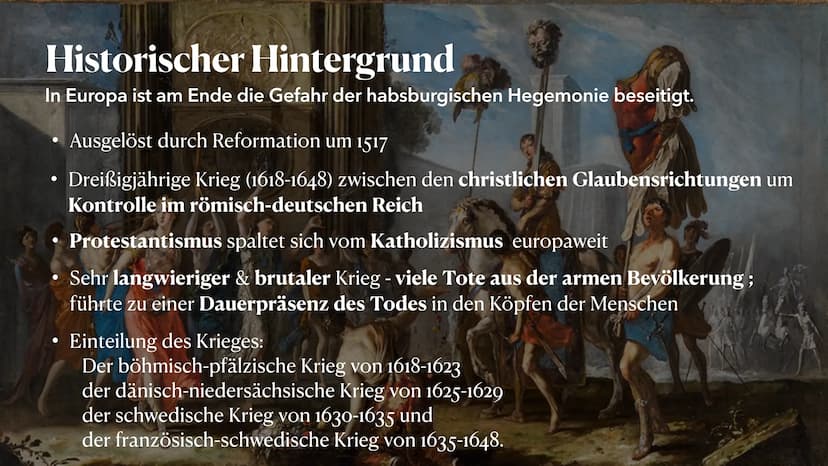 BAROCK
1600-1700
Zeitspanne tiefer Widersprüche
PRÄSENTIERT VON MELEK KAPLAN Agenda
Historischer Hintergrund
• Welt- und Menschenbild
• Vors