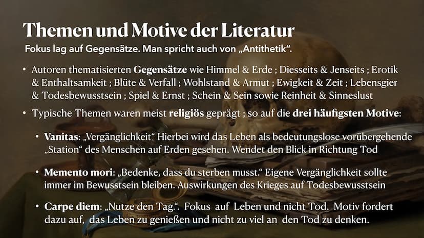 BAROCK
1600-1700
Zeitspanne tiefer Widersprüche
PRÄSENTIERT VON MELEK KAPLAN Agenda
Historischer Hintergrund
• Welt- und Menschenbild
• Vors