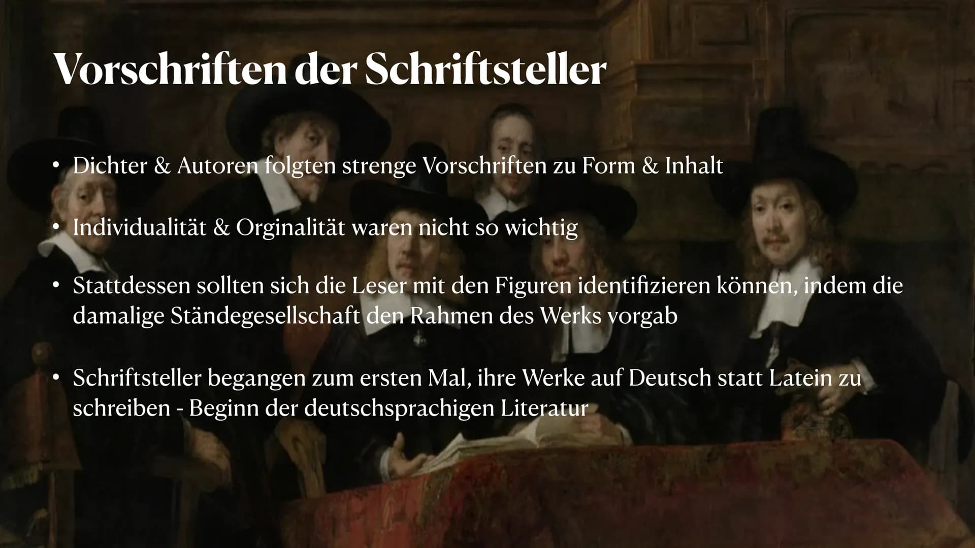 BAROCK
1600-1700
Zeitspanne tiefer Widersprüche
PRÄSENTIERT VON MELEK KAPLAN Agenda
Historischer Hintergrund
• Welt- und Menschenbild
• Vors