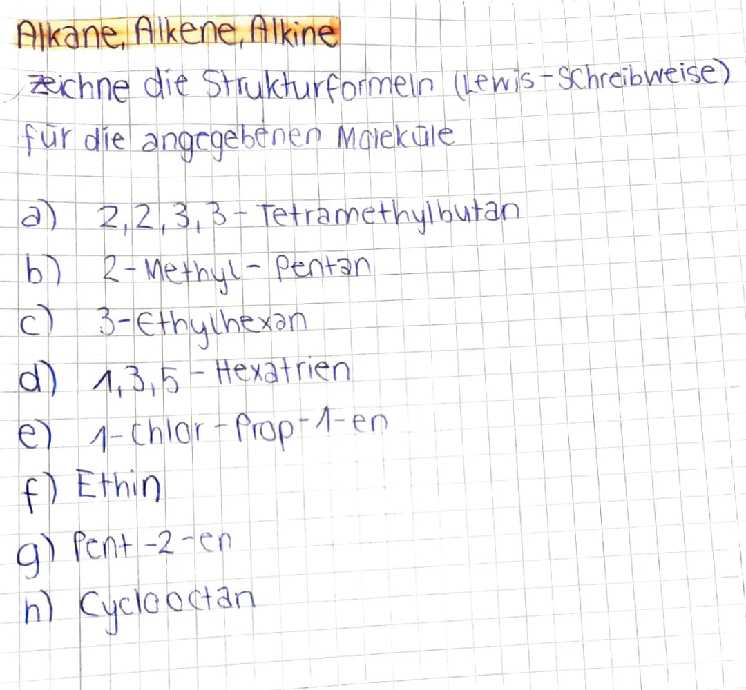 Coole Lewis-Formel Übungen und Alkane, Alkene, Alkine für Kids - PDF Downloads!