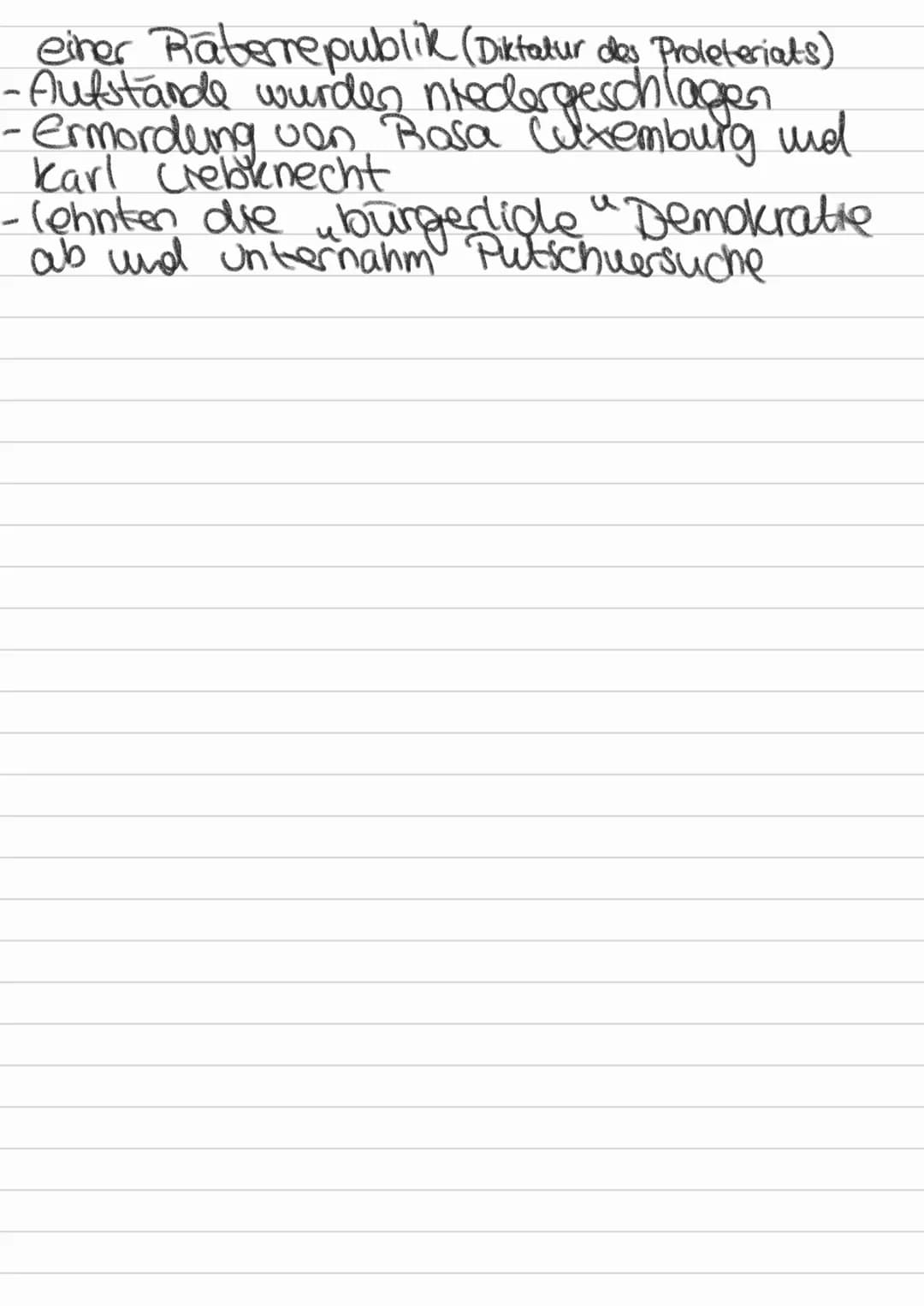 1) Entstehung der Weimarer Republik
• 29.09. 1918: Die Oberste Heeresleitung (OHL)
gesteht die die deutsche
Purederlage des 1. Weltkrieges
>