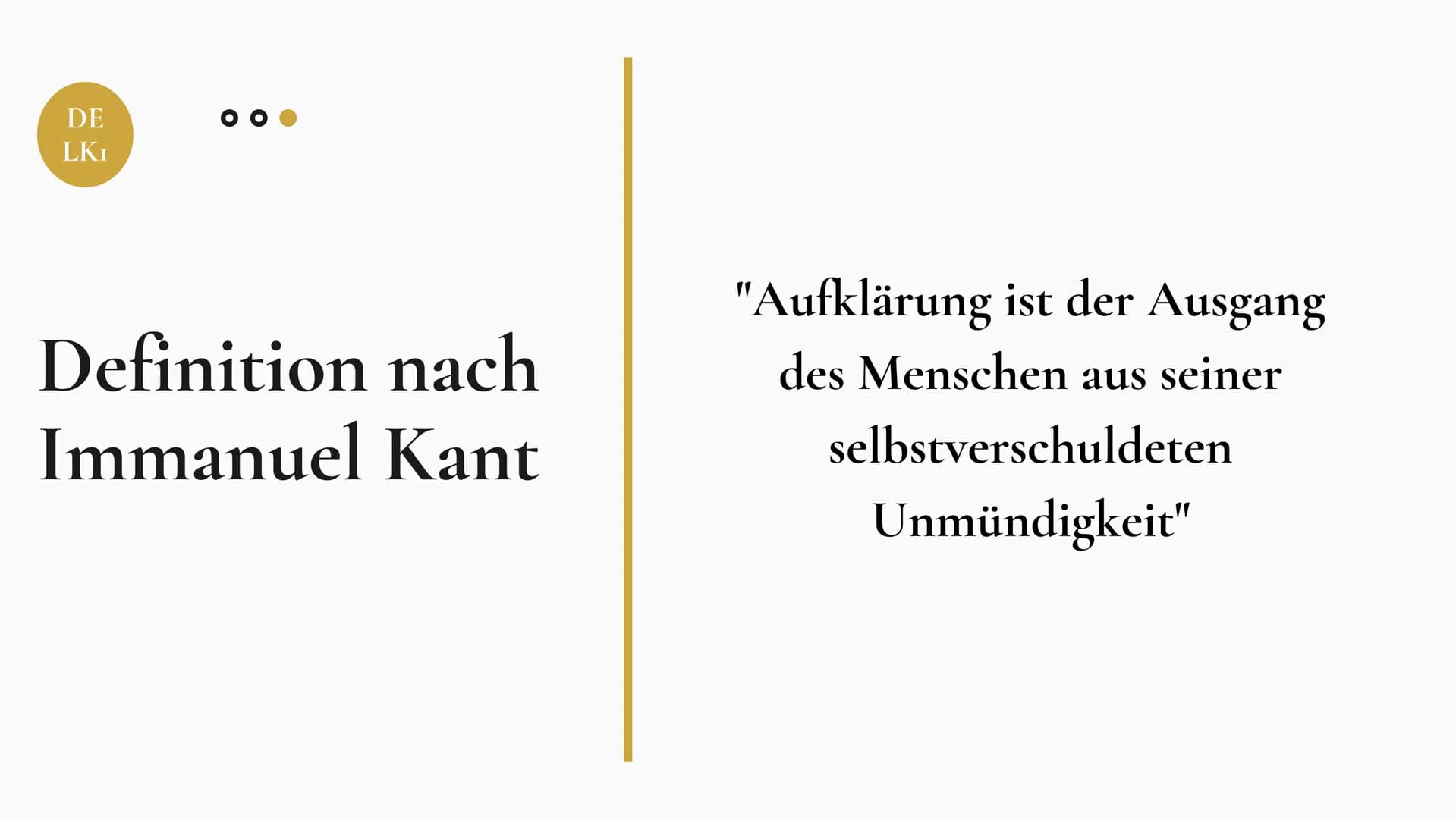 DE
LK₁
Die Epoche der
Aufklärung
08.09.2022 Deutsch LK1 Brinks
000 DE
LK₁
Inhalt
1. Definition
2. Grundgedanken
3. Menschenbild
4. Definitio