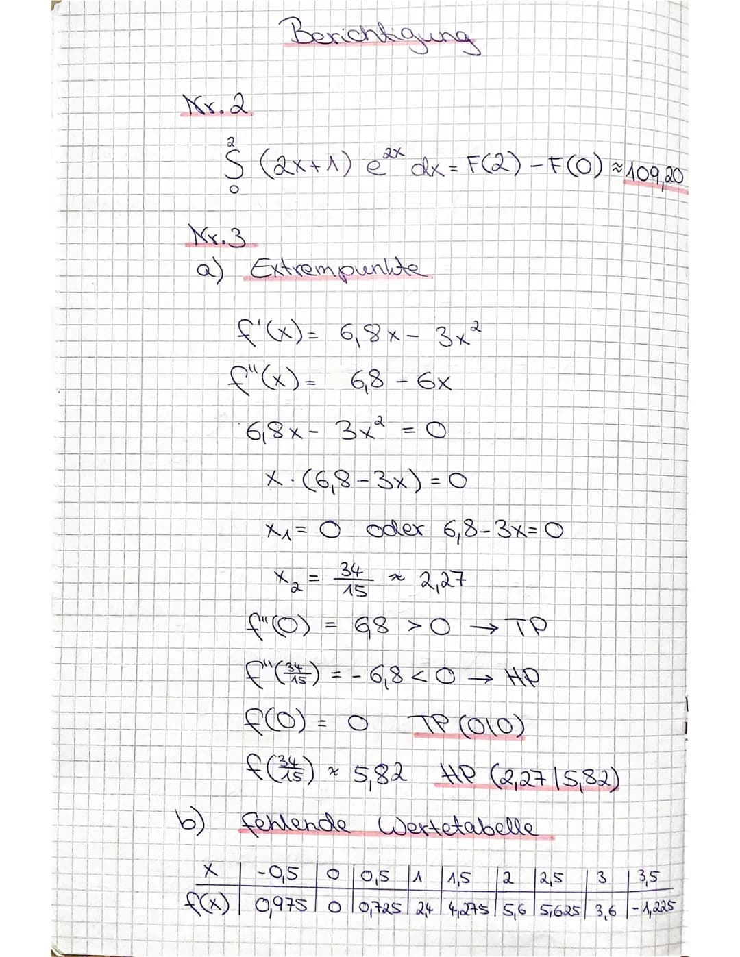 Jahrgang 12 (Q1)
A
Hinweis: Die Lösungswege müssen deutlich nachvollziehbar sein
Grundkurs Mathematik
Nr.1 Berechne den Inhalt der Fläche, d
