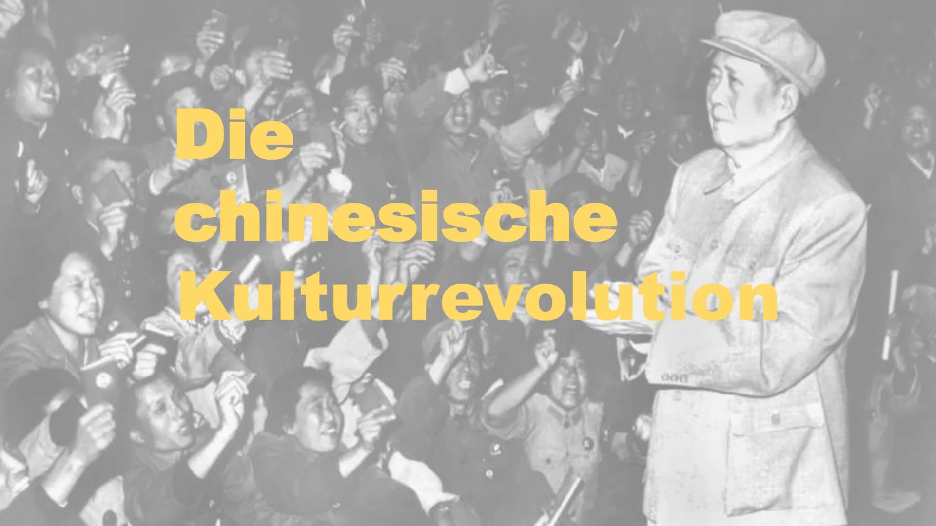 Die
chinesische
Kulturrevolatok Die chinesische Kulturrevolution
Politische Kampagne in der
Volksrepublik China
1966-1976
- Begriffserklärun