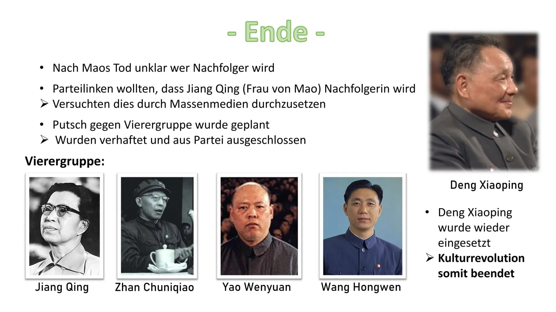 Die
chinesische
Kulturrevolatok Die chinesische Kulturrevolution
Politische Kampagne in der
Volksrepublik China
1966-1976
- Begriffserklärun