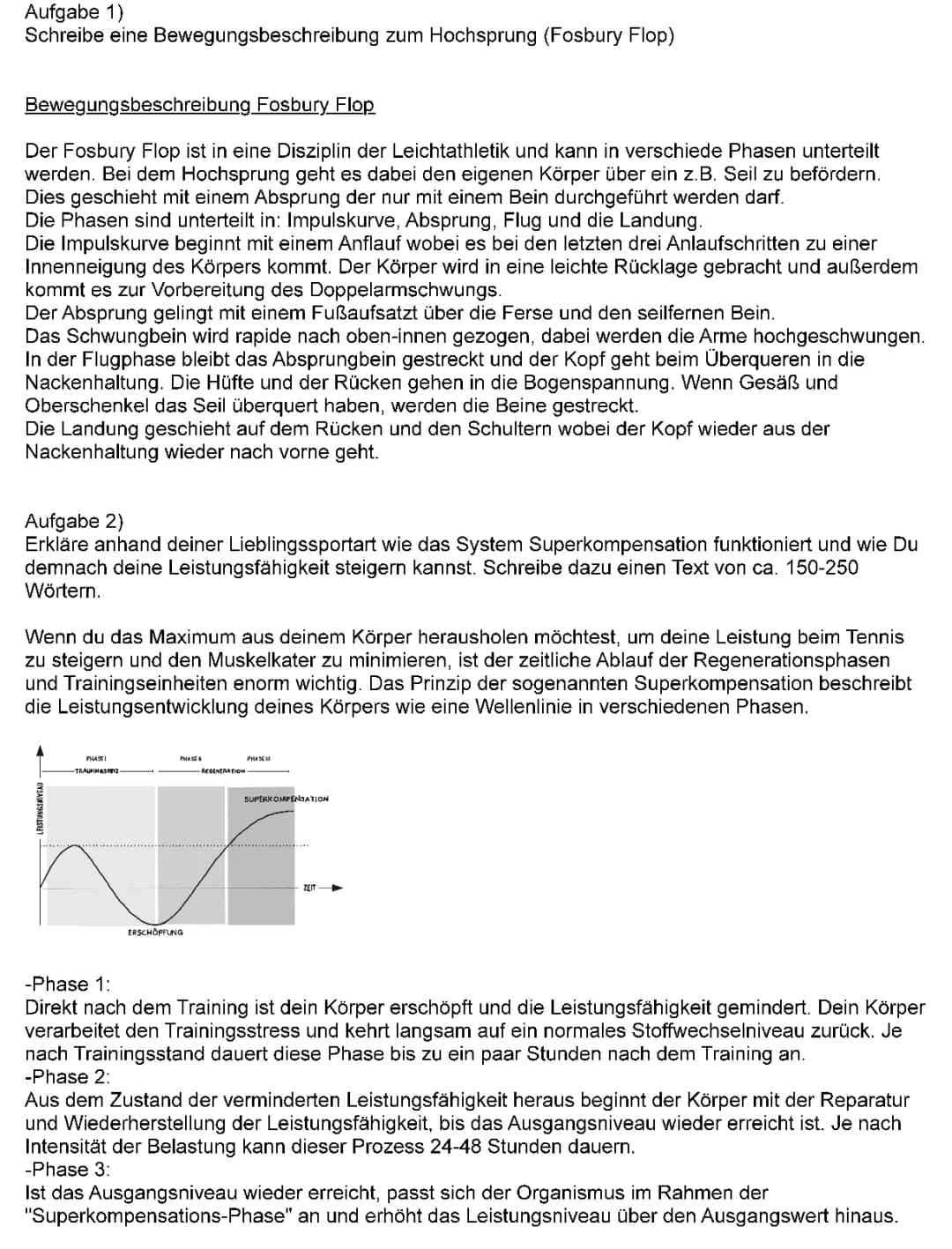 Hochsprung Technik und Spaß: Vom Fosbury-Flop zur Superkompensation