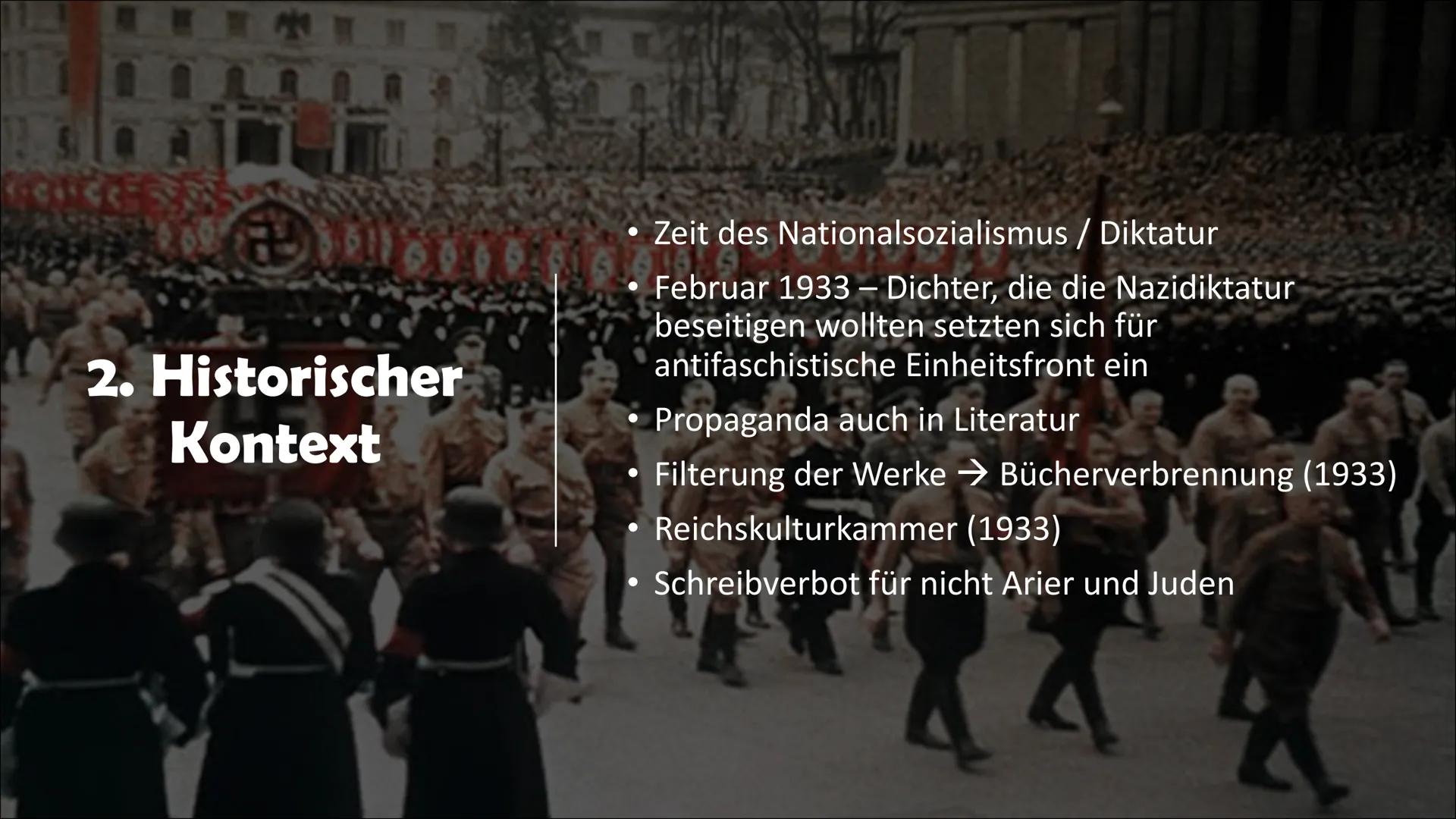 Literatur der „Innere Emigration“

, 10.02.23 # Gliederung

1. Innere Emigration
1.1 Begriffserklärung
1.2 Definition
2. Historischer Kontex