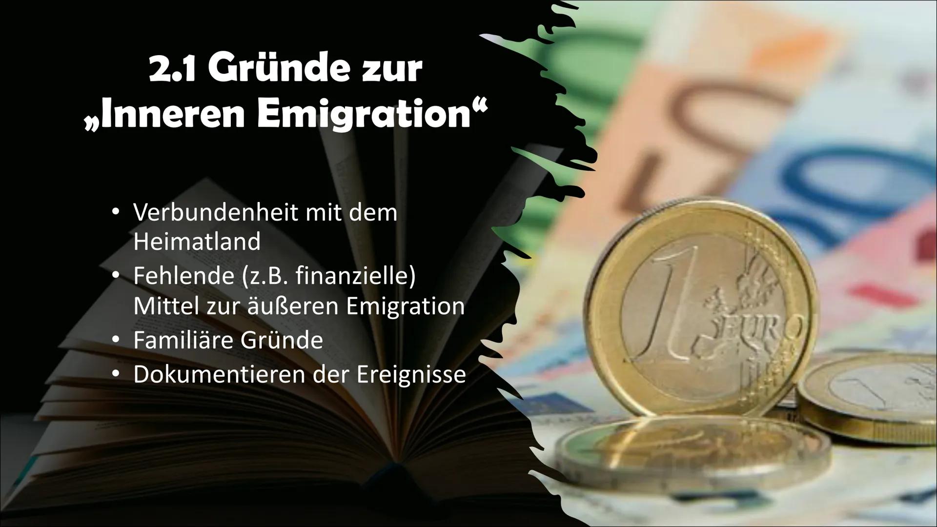 Literatur der „Innere Emigration“

, 10.02.23 # Gliederung

1. Innere Emigration
1.1 Begriffserklärung
1.2 Definition
2. Historischer Kontex