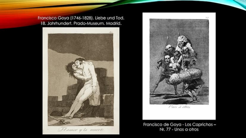 FRANCISCO
JOSE DE
GOYA Y
LUCIENTES Handout:
*Geb. 30.03.1746
0
◊
Leben:
Karriere:
Notizen:
●
●
●
● 1760 Ausbildung bei Jose Luzan
1773 Heira