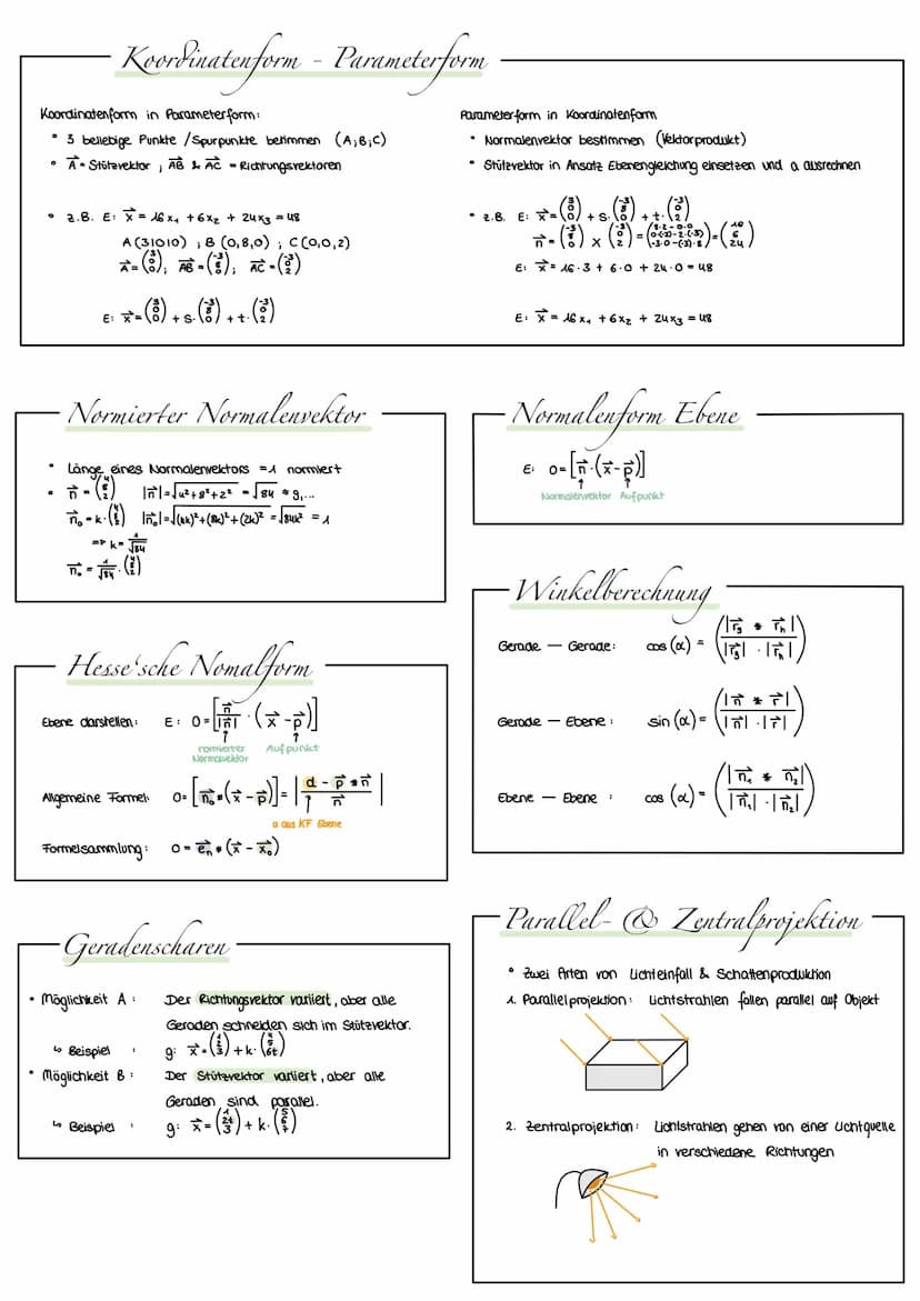Spaltenvektor
B-v-(C)-(~~)-(²)
=
= V=
JA=-(-)-(~). (:)
LOrtsvektor
von 2 Vektoren:
-Lineare (Un- ) Abhängigkeit
a=s.b (3)
a sb
von 3 Vektore