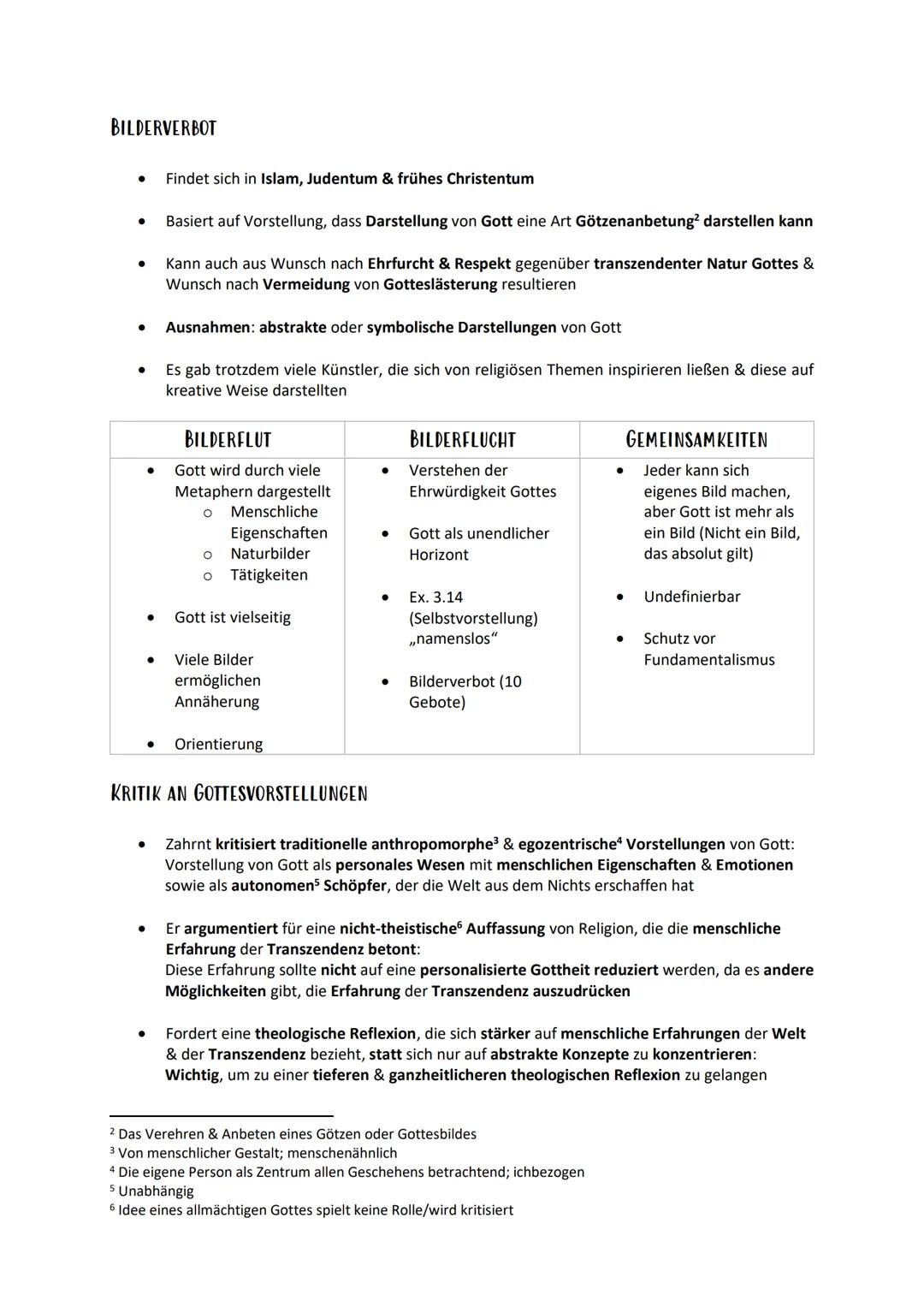 GOTTESVORSTELLUNGEN IM ALTEN VS. NEUEN TESTAMENT
●
Gottesvorstellungen, Reden von Gott, Kritik
ALTES TESTAMENT
●
●
Gott als Schöpfer des
Uni