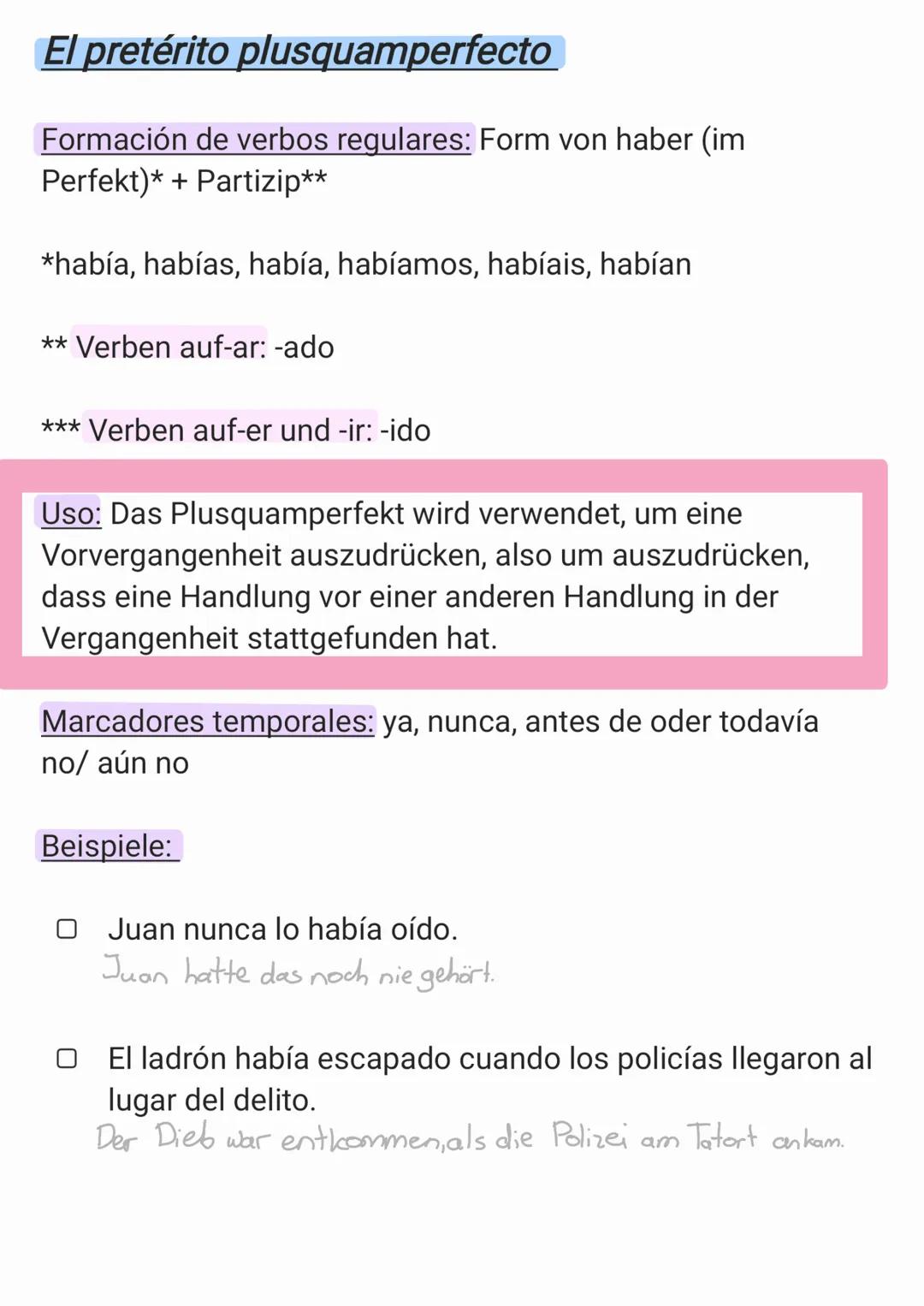 Los Tiempos del pasado
PASADO/VER GANGENHEIT
Pretérito
plusquam
Perfecto
pretérito indefinido
pretérito imperfecto
pretérito Perfecto
30.06.