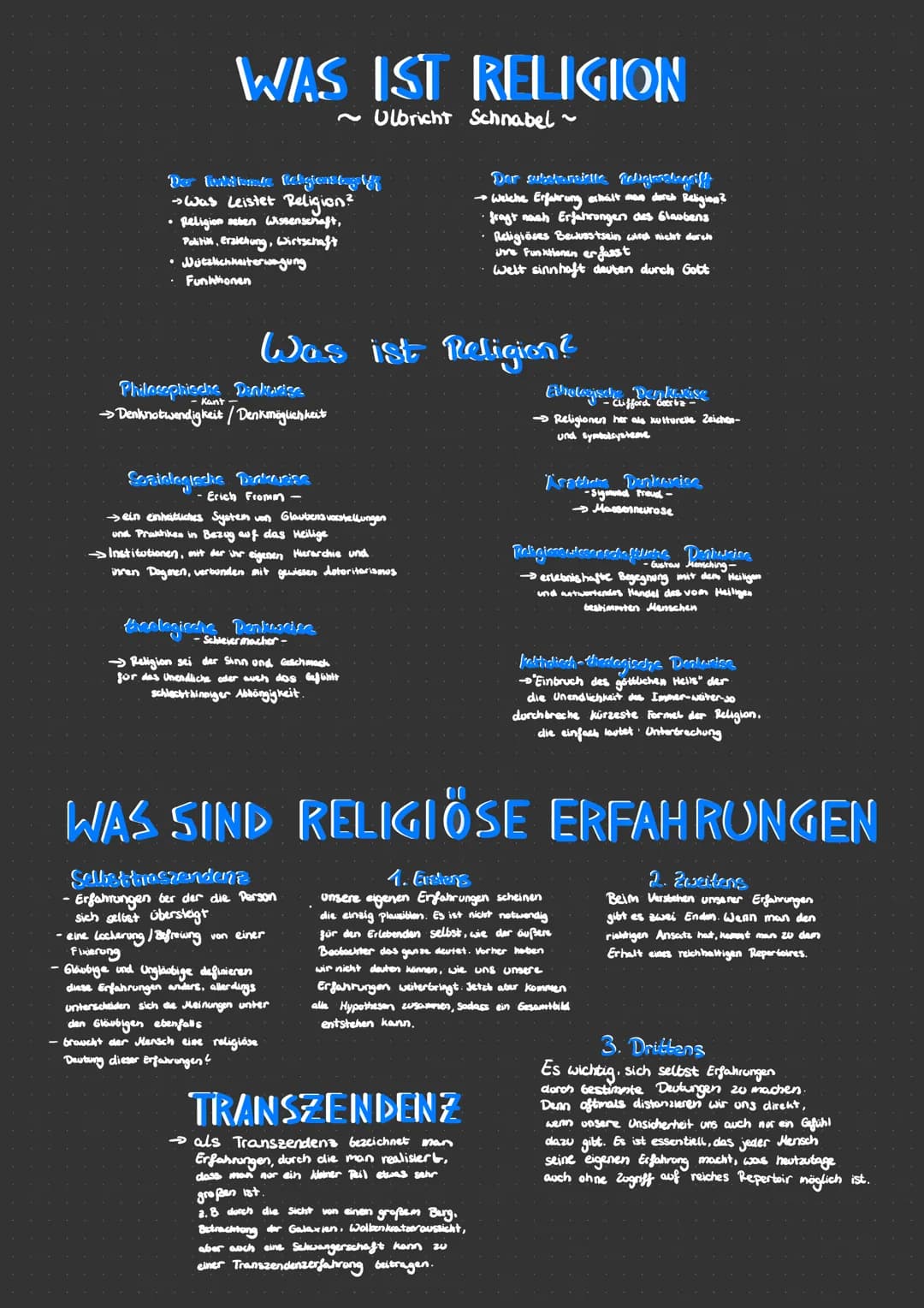 
<p>Religiöse Erfahrungen spielen eine wichtige Rolle in unserem Leben. Sie können uns tiefe Einblicke in das Transzendente geben, uns mit u