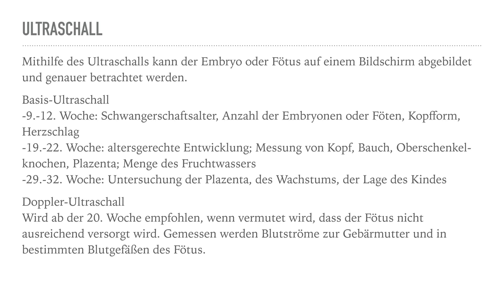 PRÄNATALDIAGNOSTIK WAS IST PRÄNATALDIAGNOSTIK?
Pränataldiagnostik oder PND sind vorgeburtliche Untersuchungen, welche Aussagen
über bestimmt