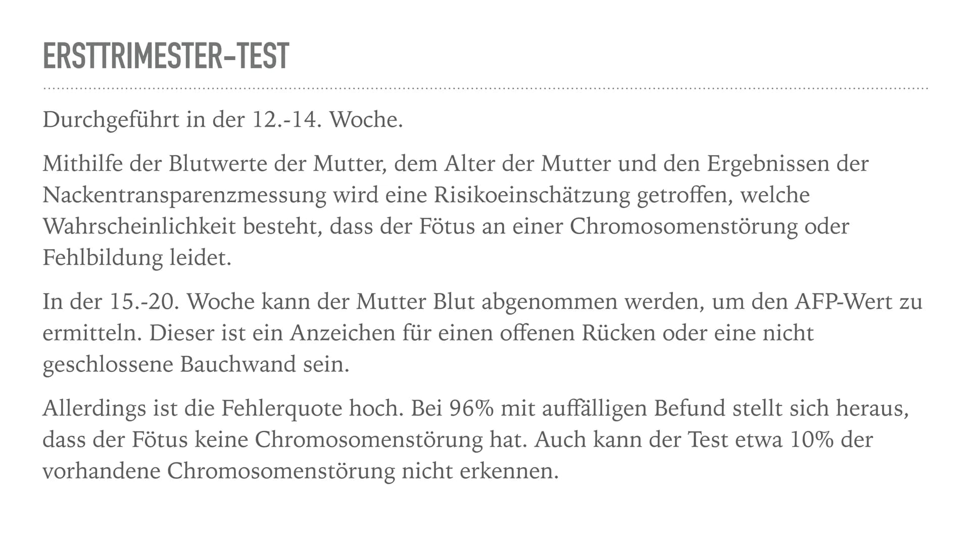 PRÄNATALDIAGNOSTIK WAS IST PRÄNATALDIAGNOSTIK?
Pränataldiagnostik oder PND sind vorgeburtliche Untersuchungen, welche Aussagen
über bestimmt
