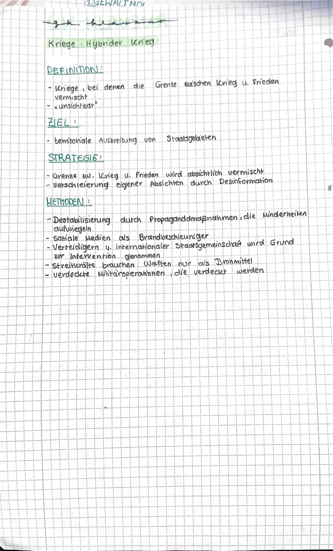 дл
kriege:
DEFINITION:
-Krieg - zeitlich begrenzter Ausnahme wstand
Bewaffneter Krieg: Auseinandersetting swischen
Streitkräften zw. ausländ