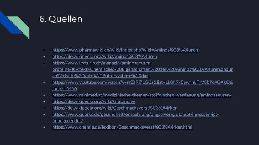 Die
Geschmacksverstärker
Geschmackstuning durch
Aminosäuren Gliederung
1. Was sind Aminosäuren?
2. Was sind Geschmacksverstärker?
3. Gewinnu