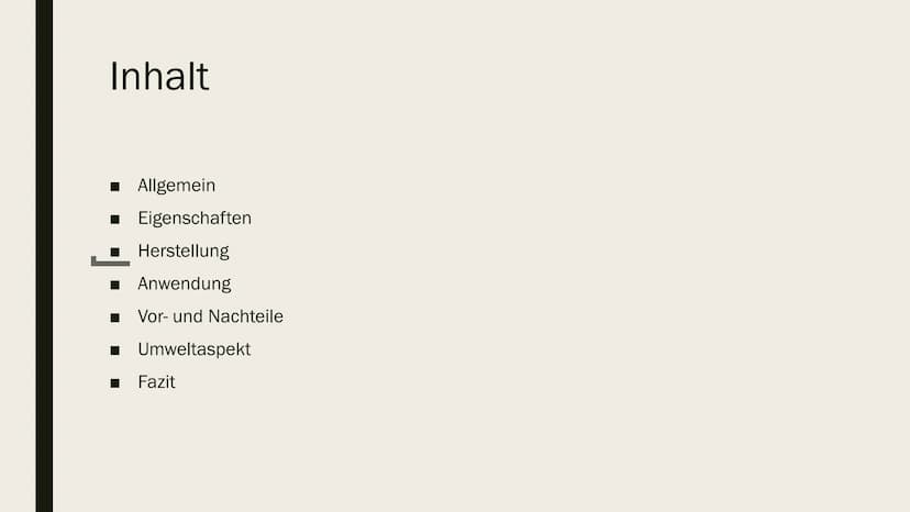 POLYETHYLEN (PE) Allgemeines
Erganisches Material (Kohlenwasserstoff-Verbind)
> versch. Typen (Dichte)
-none Dichte (high density) PE-HD
-Mi